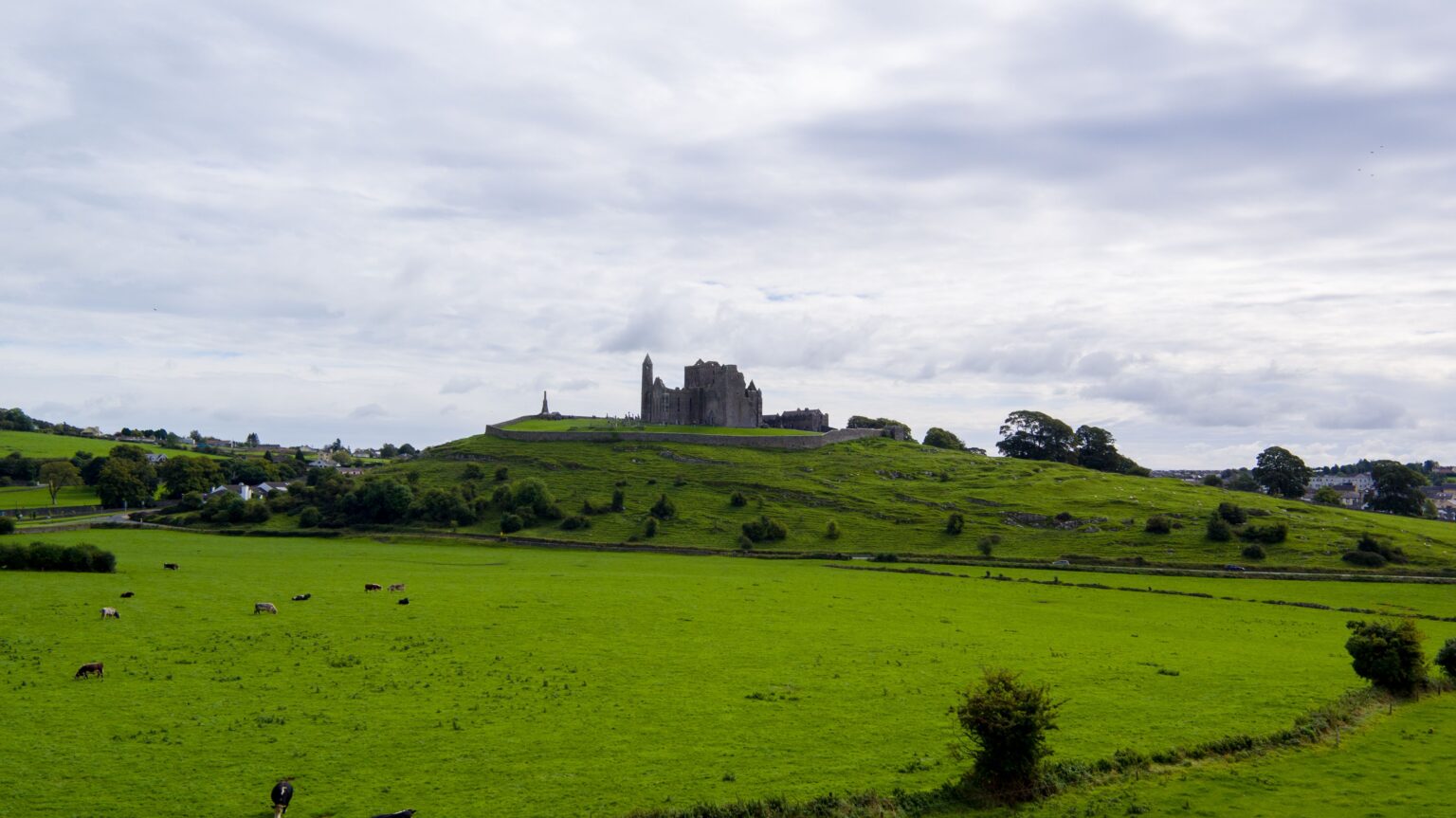 The Rock of Cashel in County Tipperary, a highlight of a private chauffeur tour of Ireland
